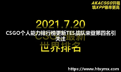 CSGO个人能力排行榜更新TES战队荣登第四名引关注